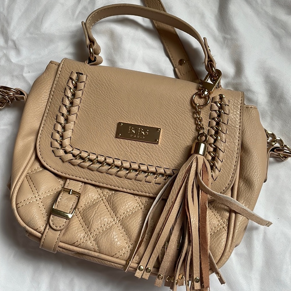 BCBG purse with cute fridge key chain
